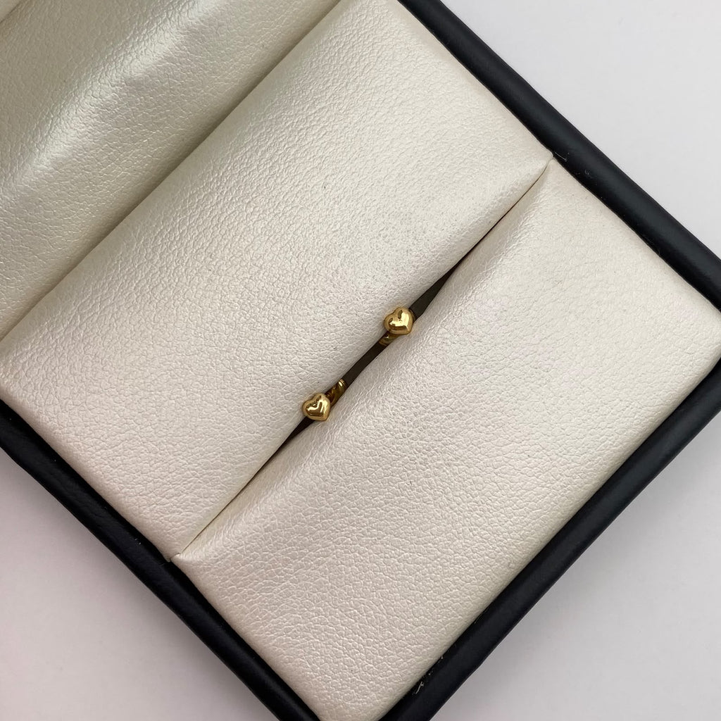 Topos Mini corazon inflado Oro amarillo 18k 0,4 Gr / 3,3 mm