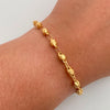 Pulso Rustica Oro amarillo 18k 2,95 Gr / 4,2 mm / 18,8 Cm Broche 0,60