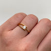 Anillo Solitario Doble Oro amarillo 18k / Talla 7 / 1,85 Gr / 2,4 mm
