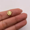 Herraje virgen guadalupe Oro amarillo 18k 0,39 Gr / 1,4 Cm