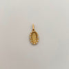 Dije Virgen de Guadalupe Casting Blanco Oro amarillo 18k 1,3 Gr / 9,8 mm / 2,1 Cm