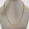 Cadena Militar Media Luna Diamantada Oro amarillo 18k +2 / 11,05 Gr / 2,5 mm / 50 Cm Broche 0,40
