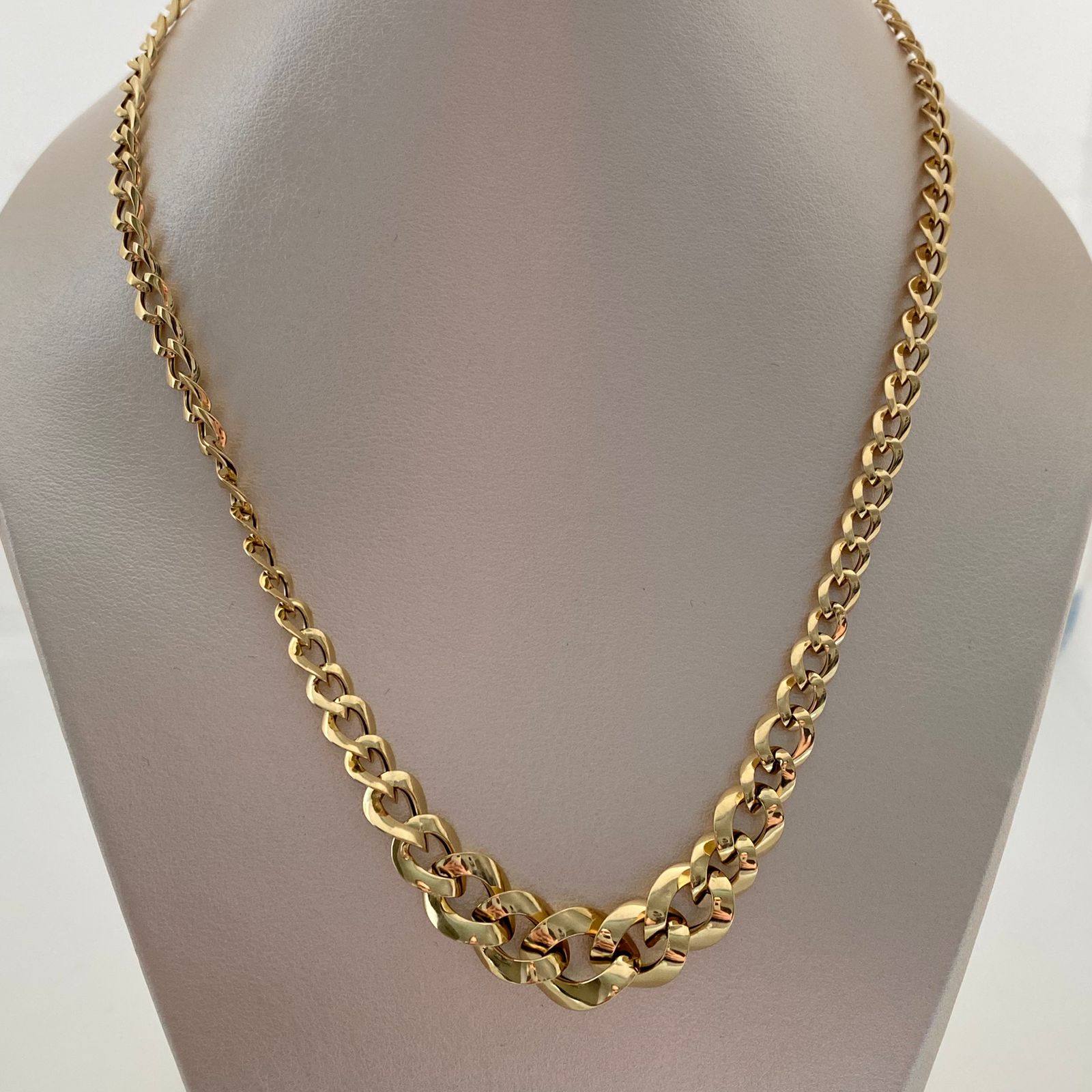 Cadena It Cubana especial Degrade Oro amarillo 18k +2 / 6,75 Gr / 5,4 mm / 45 Cm