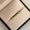 Topos Circulo  Borde verde Oro amarillo 18k 0,55 Gr / 4,4 mm