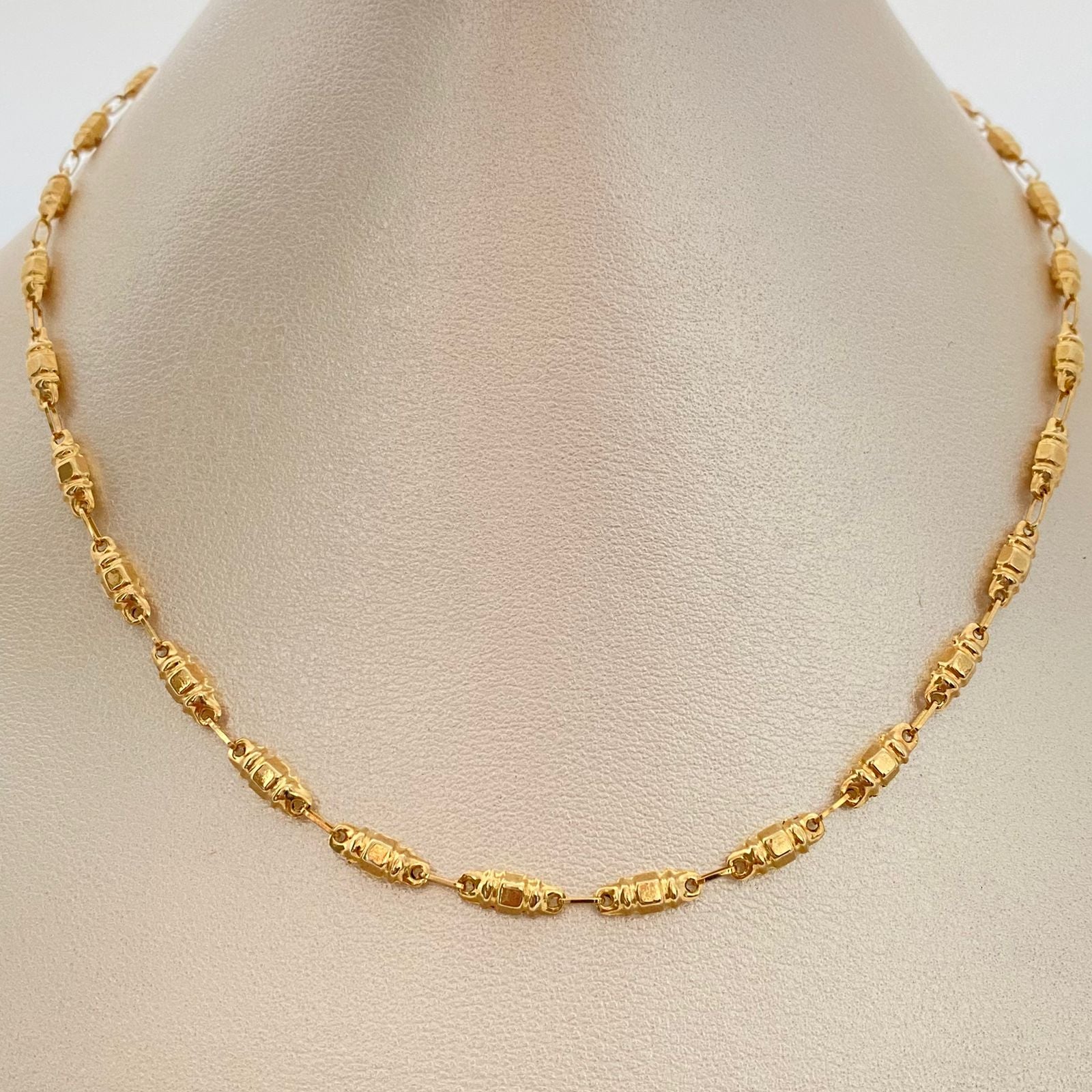 Cadena Rustica Oro amarillo 18k 6,85 Gr / 3,6 mm / 60 Cm Broche 0,60