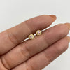 Topos corazón circón rosado y blancos Oro amarillo 18k 0,7 Gr / 5,2 mm