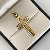 Dije cruz con cristo  Oro amarillo 18k 4,6 Gr / 4,4 Cm