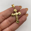 Dije cruz cristo puntas redondas Oro amarillo 18k 1,8 Gr / 21,1 mm / 4,5 Cm