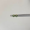 Topos flor centro blanco  Oro amarillo 18k 0,65 Gr / 5,3 mm