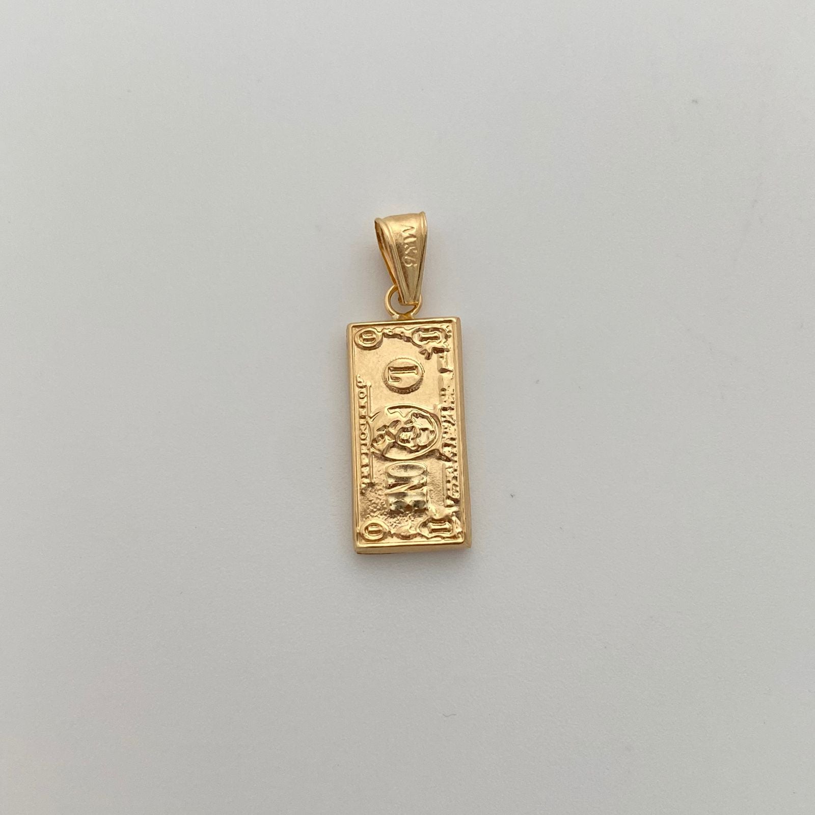 Dije Dollar Oro amarillo 18k 1,15 Gr / 9,4 mm / 2,8 Cm