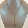 Rosario Bola lisa Virgen Milagrosa Oro amarillo 18k 4,15 Gr / 2 mm / 50 Cm Broche 0,30