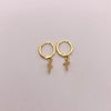 Candonga lisa dije cruz Oro amarillo 18k 1,15 Gr / 1,8 Cm