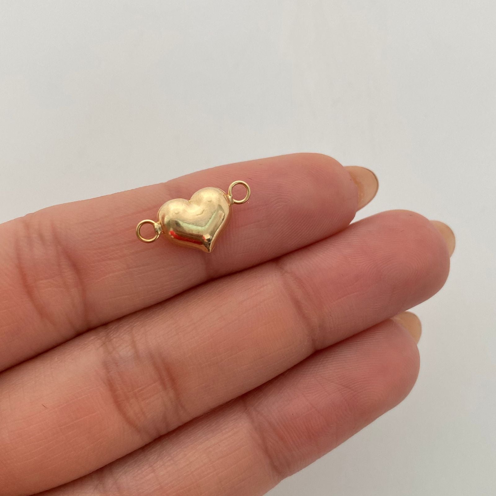 Herraje Corazón Inflado Oro amarillo 18k 0,6 Gr / 1 Cm