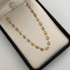 Tobillera Gc Liso Tres oros 18k 3,60 Gr / 4,2 mm / 26,2 Cm Broche 0,40