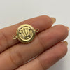 Herraje Corona Rx Oro amarillo 18k 1,15 Gr / 2,2 Cm