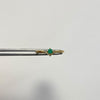 Anillo esmeralda 0.15qt  Oro amarillo / Talla 6 / 1,05 Gr