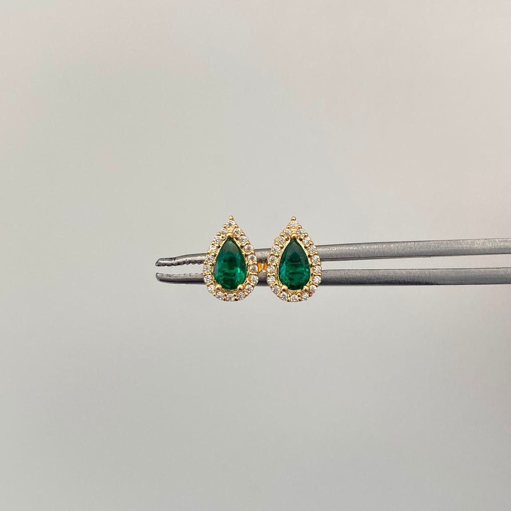 Topos Gota Casting Verde Oro amarillo 18k 1,1 Gr / 5,6 mm