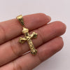 Dije Cruz cristo Oro amarillo 18k 1,42 Gr / 17,6 mm / 3,6 Cm