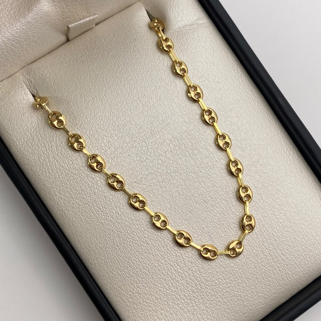 Pulso Gc liso Oro amarillo 18k 2,95 Gr / 4,2 mm / 20,1 Cm Broche 0,40