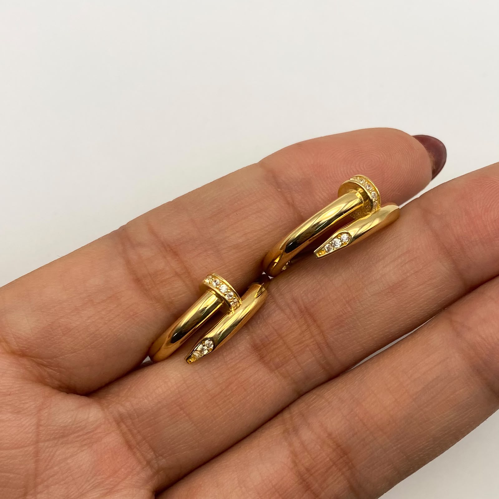 Candonga It inflada clavo (joya) Oro amarillo 18k 5,57 Gr / 2 Cm