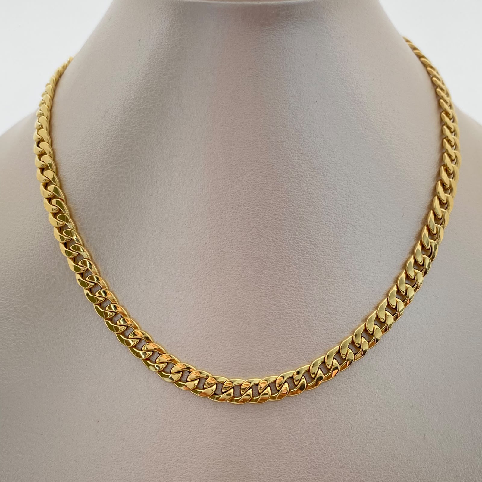 Cadena It Cubana Inflada Oro amarillo 18k +1 / 11,1 Gr / 5,7 mm / 60 Cm