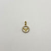 Dije Espiritu santo circones blancos Oro amarillo 18k 0,8 Gr / 9,9 mm / 1,6 Cm
