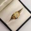 Anillo troquel Tres oros 18k / Talla 11 1/4 / 3,25 Gr / 4,98 mm