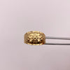 Anillo Troquel flores Oro amarillo 18k / Talla 9 / 1,95 Gr / 4,6 mm