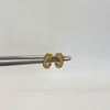 Topos virgen circón blanco Oro amarillo 18k 0,9 Gr / 3,6 mm