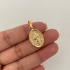Dije Virgen maría auxiliadora Oro amarillo 18k 1,5 Gr / 3,0 Cm
