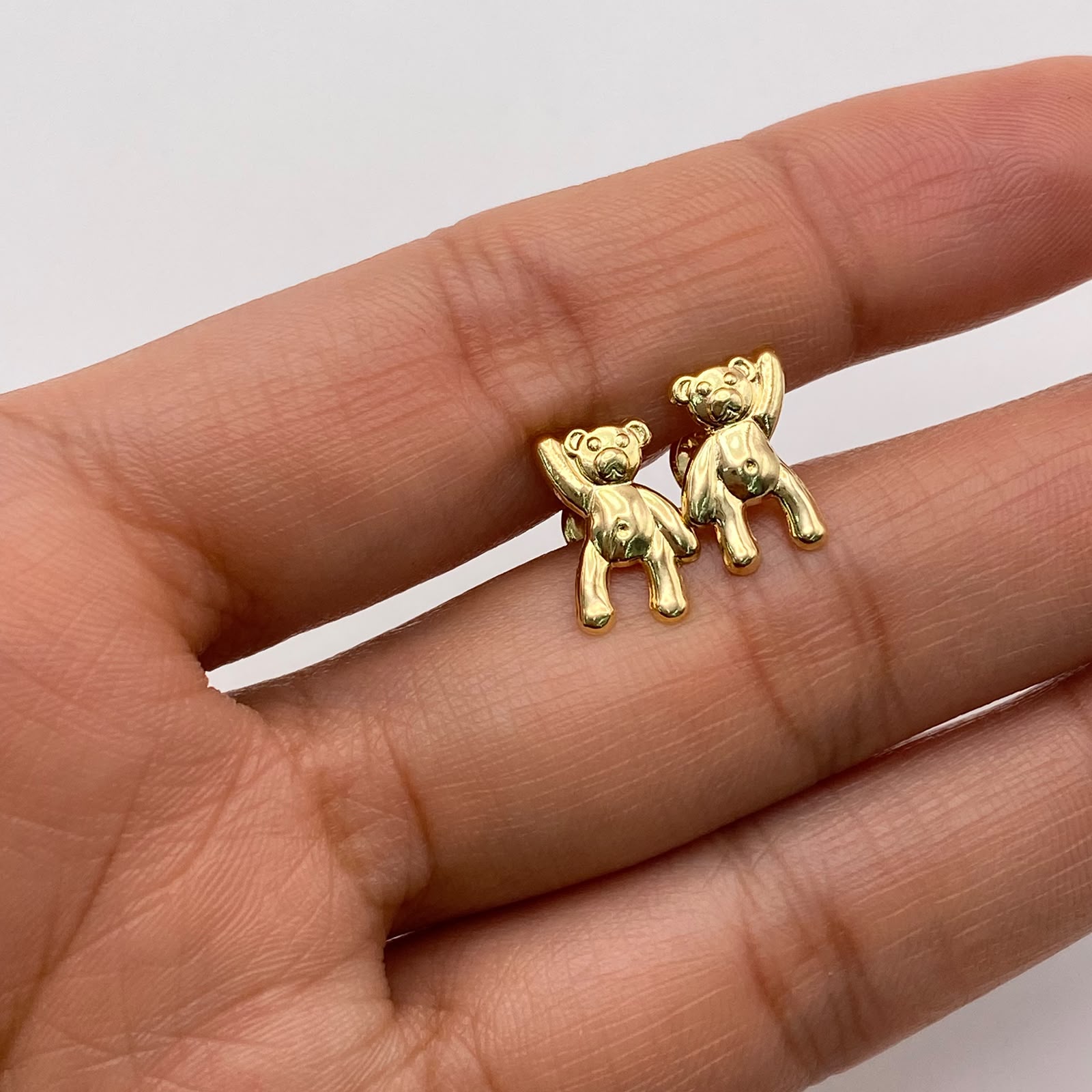 Topos Oso Mano Alzada Oro amarillo 18k 0,9 Gr / 8,1 mm