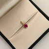 Dije Circon Fucsia Oro amarillo 18k 0,9 Gr / 5,5 mm / 1,1 Cm
