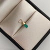 Dije Canutillo de Esmeralda Oro amarillo 18k 0,2 Gr / 2,9 mm / 1,1 Cm