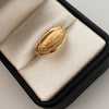 Anillo Troquel espiga Diamantada Oro amarillo 18k / Talla 8 3/4 / 1,6 Gr / 3,1 mm