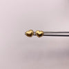 Topos Corazon borde diamantado Oro amarillo 18k 0,7 Gr / 8,1 mm