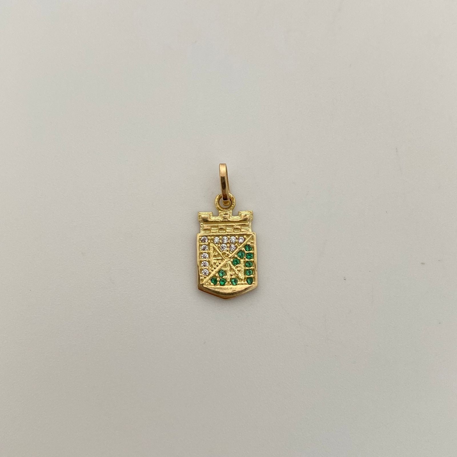 Dije Atletico Nacional Casting Oro amarillo 18k 1,25 Gr / 8,9 mm / 2 Cm