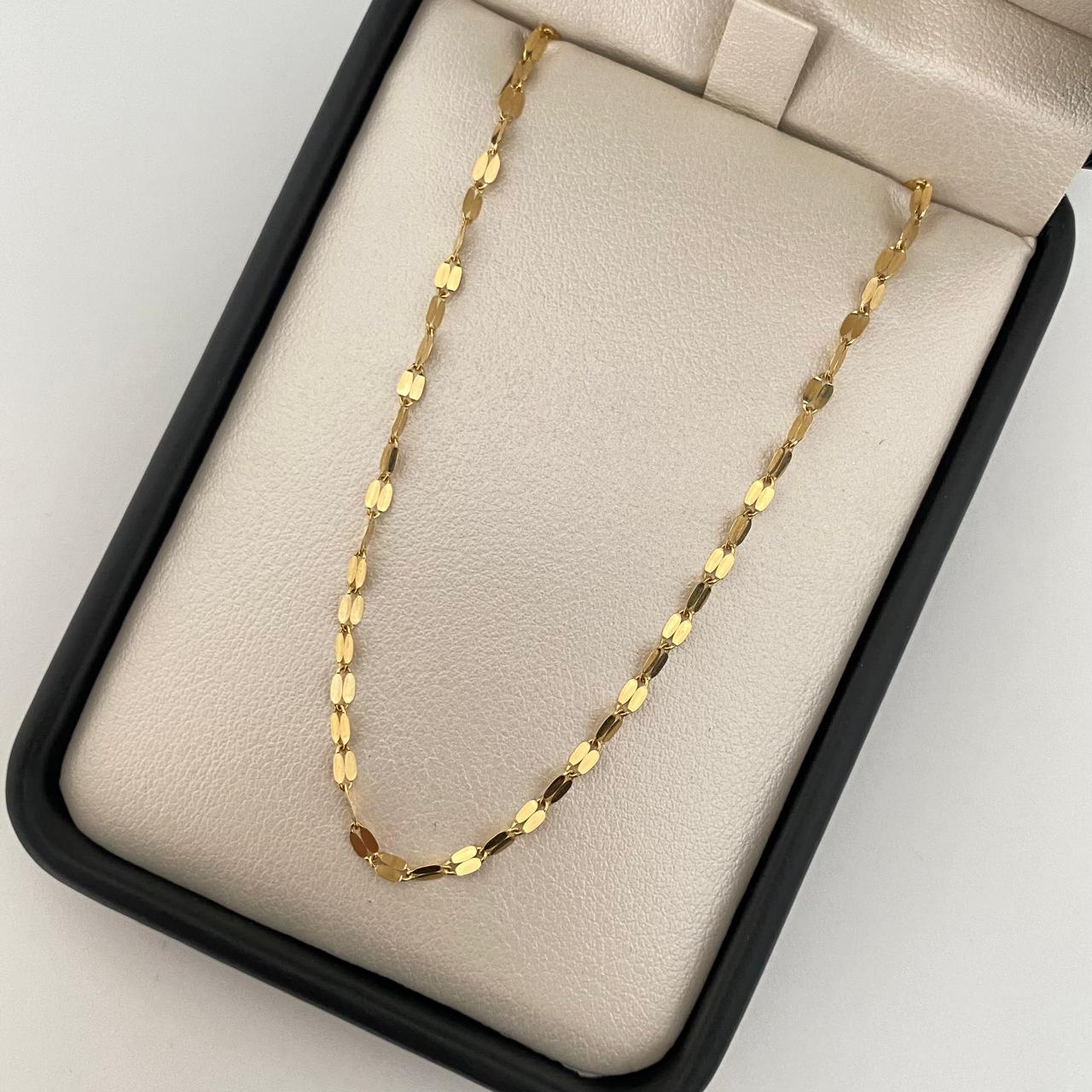 Cadena It flor espejo Oro amarillo 18k 2,15 Gr / 2,3 mm / 50 Cm