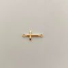 Herraje Cruz Tubular Oro amarillo 18k 0,4 Gr / 2,2 Cm