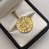Dije San benito Oro amarillo 18k 2,66 Gr / 20,5 mm / 3,2 Cm