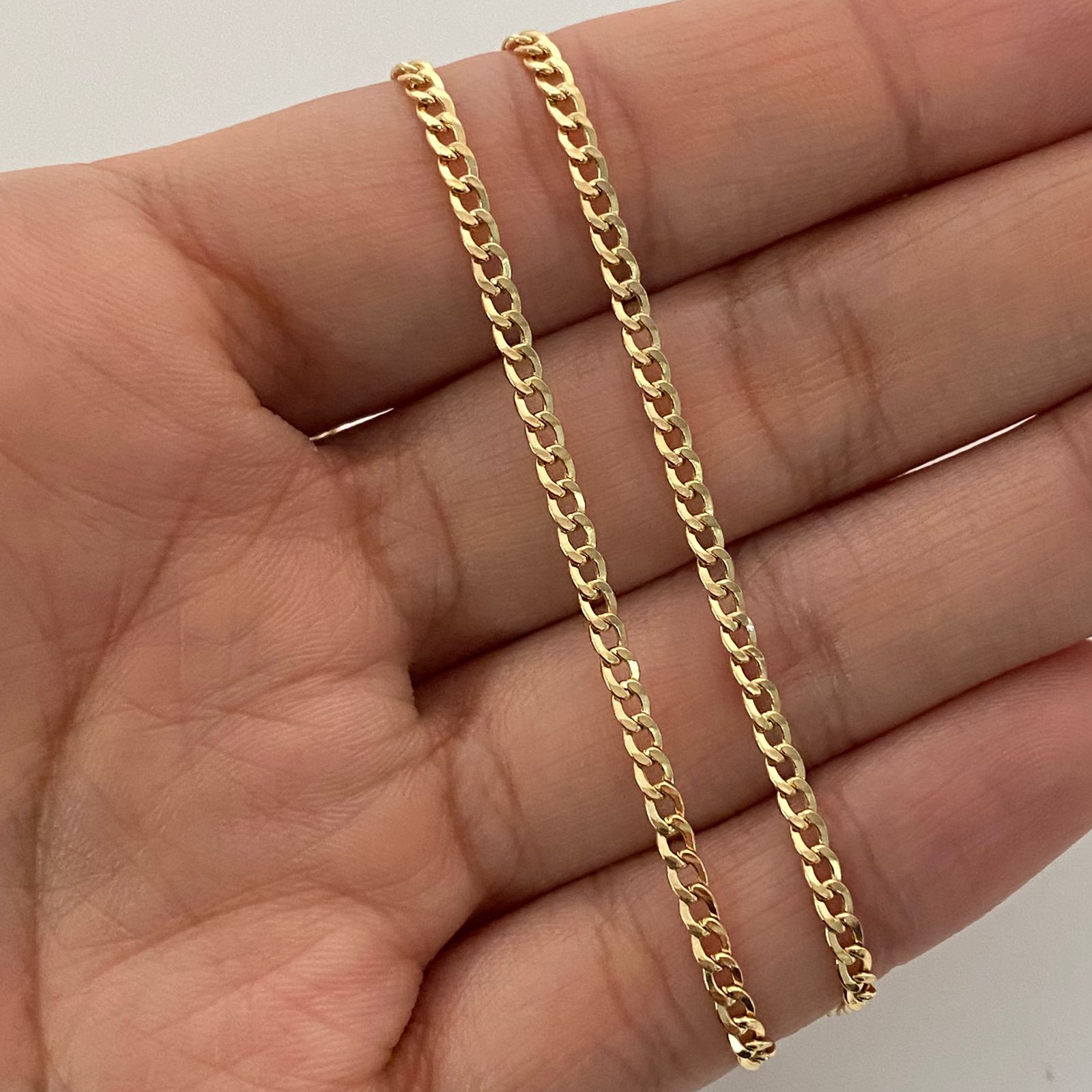 Cadena It Cubana Oro amarillo 18k 4,05 Gr / 2,3 mm / 60 Cm