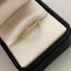 Anillo Churumbela Blanca Oro amarillo 18k / Talla 7 / 1 Gr / 1,3 mm