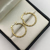 Candonga troquelada mediana  Oro amarillo 2,05 Gr / 2,5 Cm