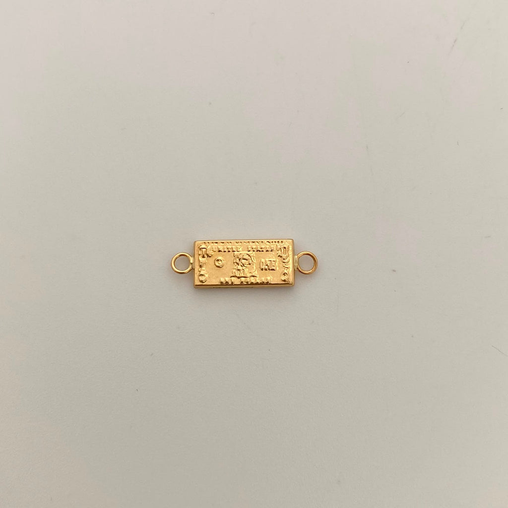 Herraje Dolar Oro amarillo 18k 0,55 Gr / 2 Cm
