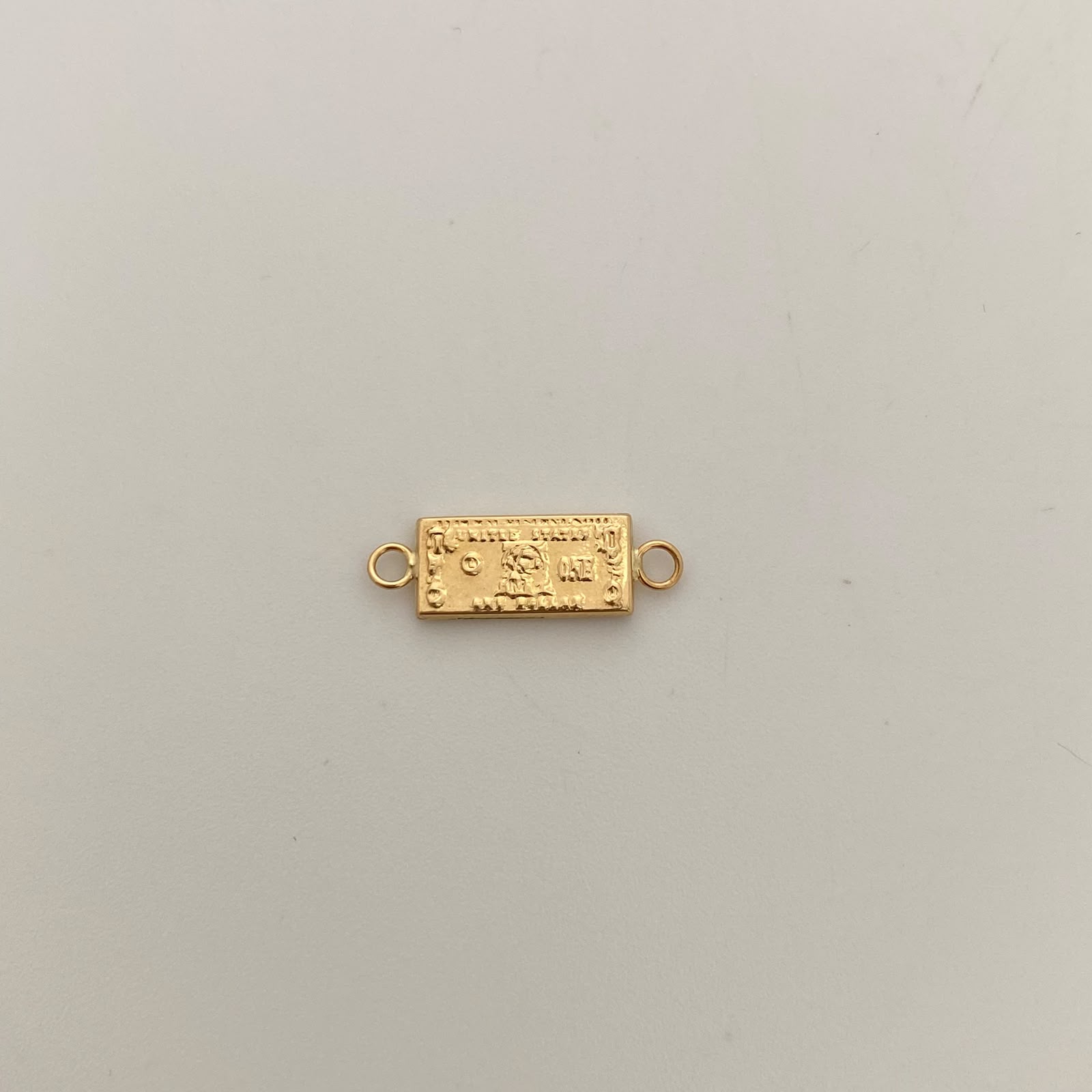 Herraje Dolar Oro amarillo 18k 0,55 Gr / 2 Cm