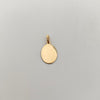 Dije Placa Ovalada Oro amarillo 18k 0,85 Gr / 12,0 mm / 2,2 Cm