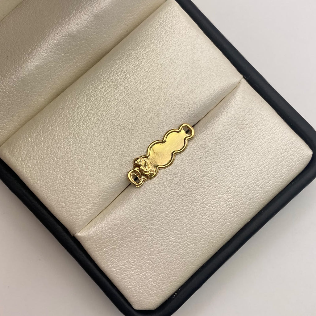 Herraje Placa nube angel Oro amarillo 18k 0,42 Gr / 2,2 Cm