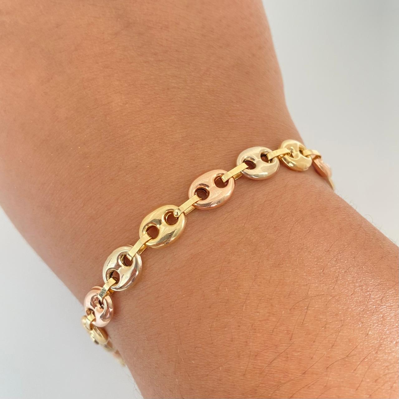 Pulso gc Tres oros 18k 8,10 Gr / 9,5 mm / 20,5 Cm Broche 0,80