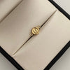 Herraje letra U diamantada Oro amarillo 0,25 Gr / 1,1 Cm
