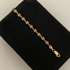 Pulso Gc liso Tres oros 18k 2,85 Gr / 4,1 mm / 19,5 Cm Broche 0,60