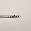 Anillo 15 Tiara Casting Verde Oro amarillo 18k / Talla 6 / 1,75 Gr